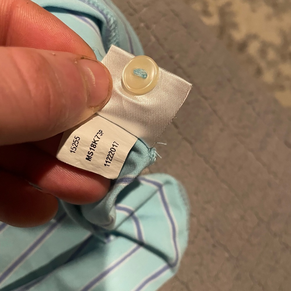 Peter Millar Light Blue Striped Polo Shirt - Picture 7 of 9